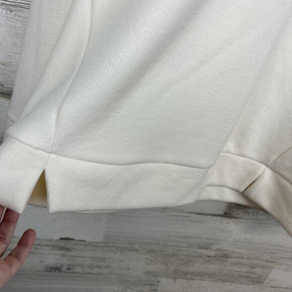 Marc New York by Andrew Marc Womens Extra Large V-Neck Sweatshirt Color Cream XL - Picture 4 of 8